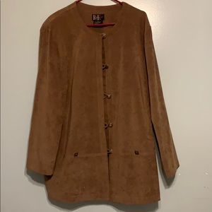 NWOT R&K Originals Polyester Button Up Trench Coat